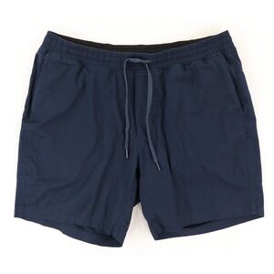 Lululemon Bowline Short Men's XXL Navy Blue M7AAPS Breathable Stretch Athleisure